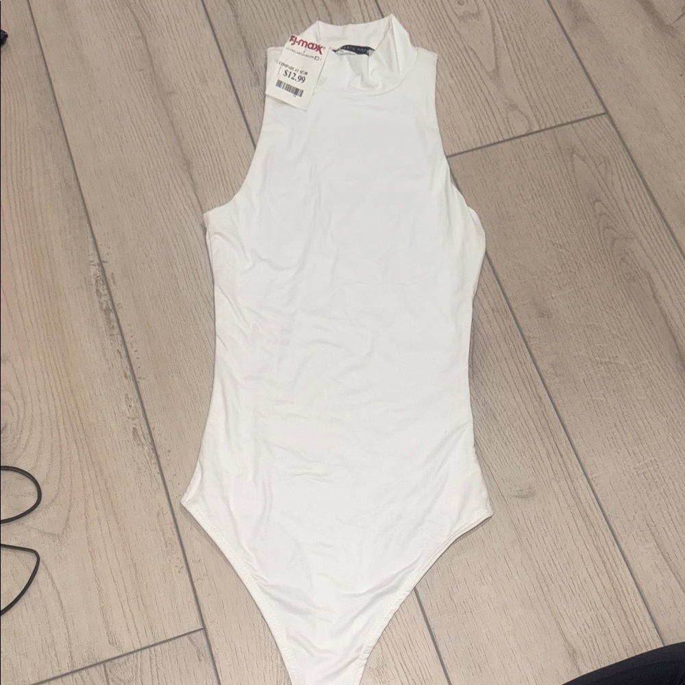 Sincerely Jules Ivory High-Neck Bodysuit